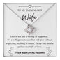 Definition Of Love | Gift For Wife | To My Wife Love Knot Necklace