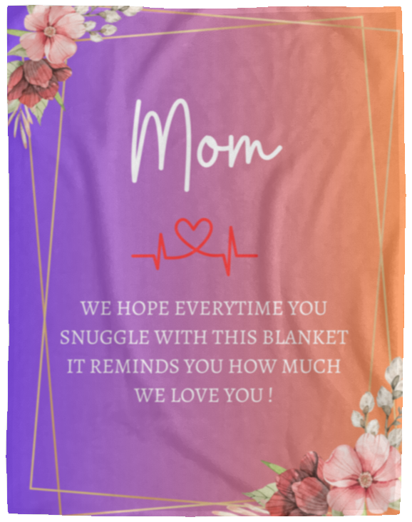 MOM FLOWER BLANKET| MOTHER'S BIRTHDAY GIFT