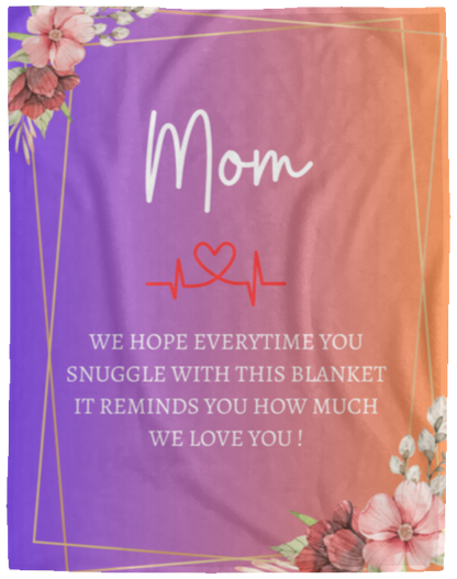 MOM FLOWER BLANKET| MOTHER'S BIRTHDAY GIFT