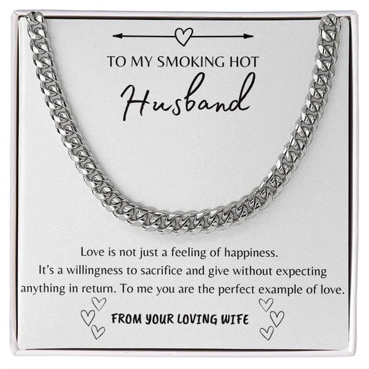 Definition Of Love | Gift For Husband | To My Husband Cuban Link Chain