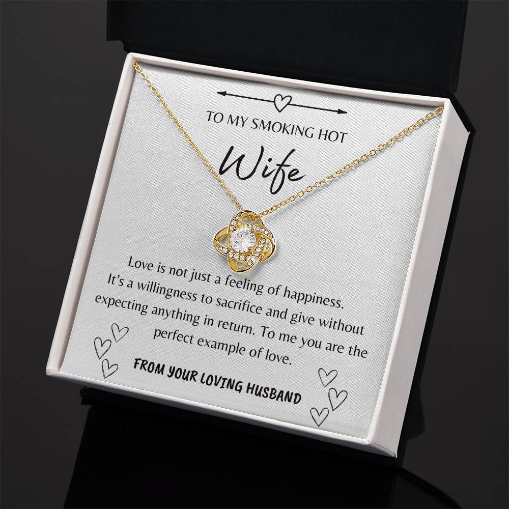 Definition Of Love | Gift For Wife | To My Wife Love Knot Necklace