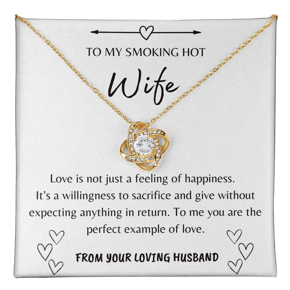 Definition Of Love | Gift For Wife | To My Wife Love Knot Necklace