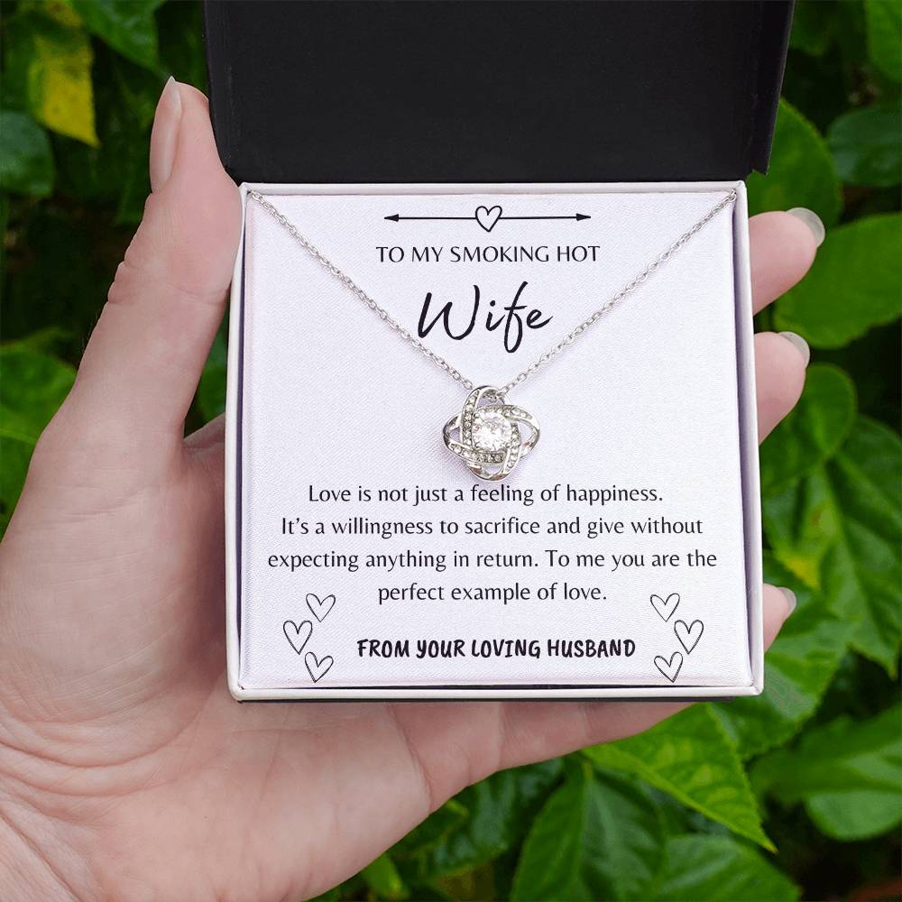 Definition Of Love | Gift For Wife | To My Wife Love Knot Necklace