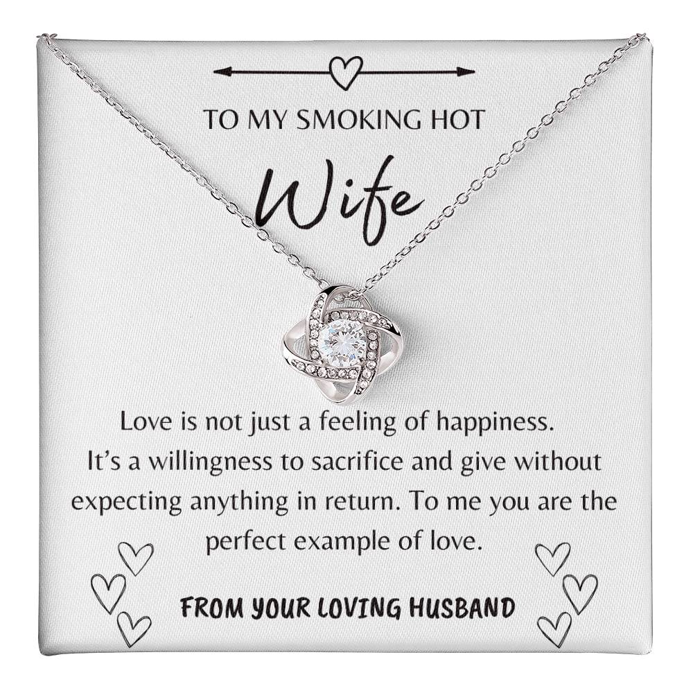 Definition Of Love | Gift For Wife | To My Wife Love Knot Necklace