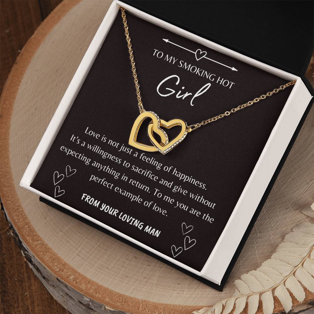 Definition Of Love | Gift For Girl | To My Girl Interlocking Hearts Necklace