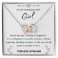 Definition Of Love | Gift For Girl | To My Girl Interlocking Hearts Necklace