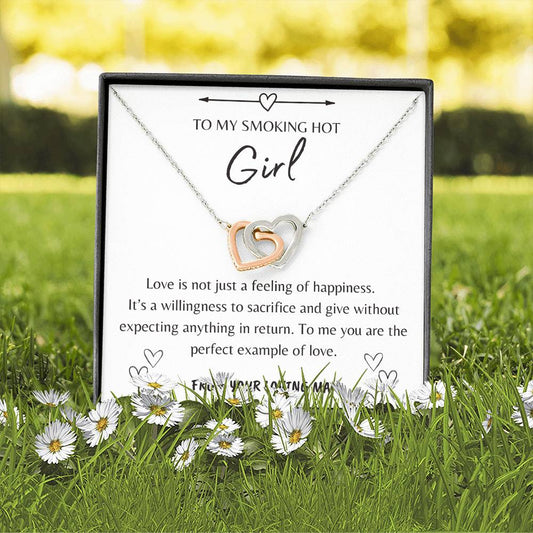 Definition Of Love | Gift For Girl | To My Girl Interlocking Hearts Necklace