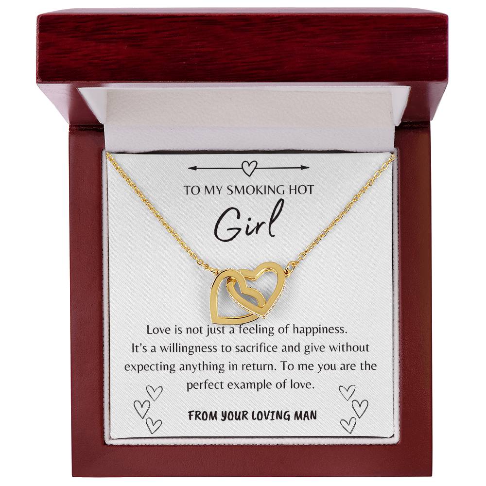 Definition Of Love | Gift For Girl | To My Girl Interlocking Hearts Necklace